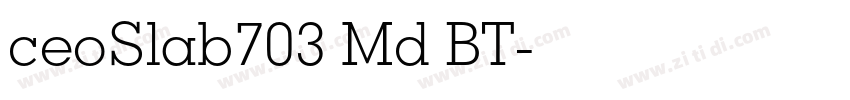 ceoSlab703 Md BT字体转换
